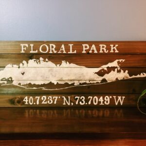 28" Long Island Hand Painted Wall Decor *ANY TOWN AVAILABLE*