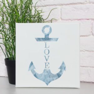 Love Anchor Canvas Art