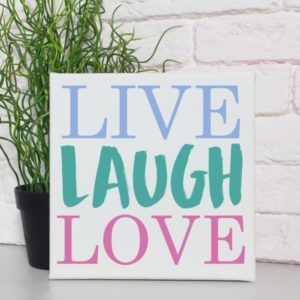 Live Laugh Love Quote Canvas Art