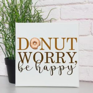 Donut Quote Canvas Art