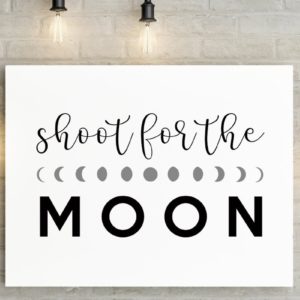 Shoot for the Moon Canvas Art